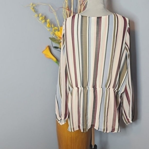 Lane Bryant Cinched Waist Blouse Size 18 NWT - Picture 7 of 10